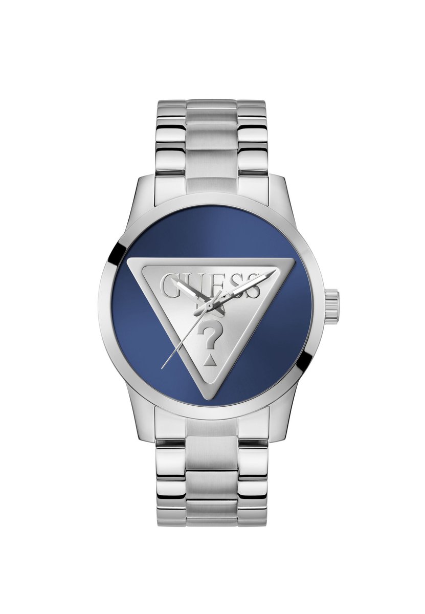 Guess Badge GW0782G3 Horloge - Staal - Zilverkleurig - Ø 44 mm