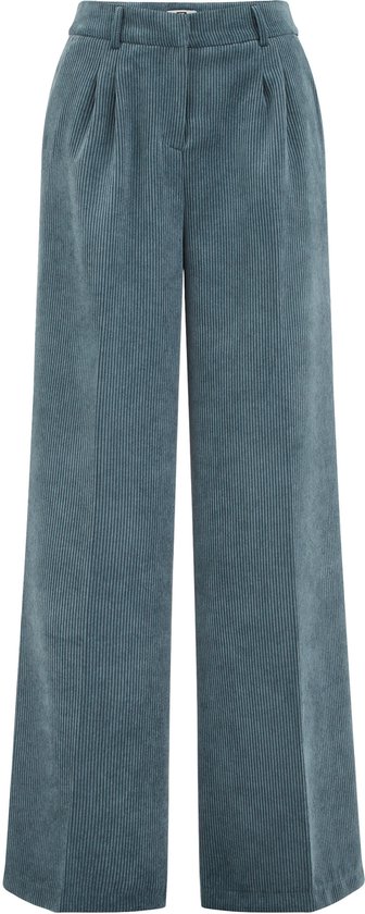 WE Fashion Dames wide leg broek van corduroy