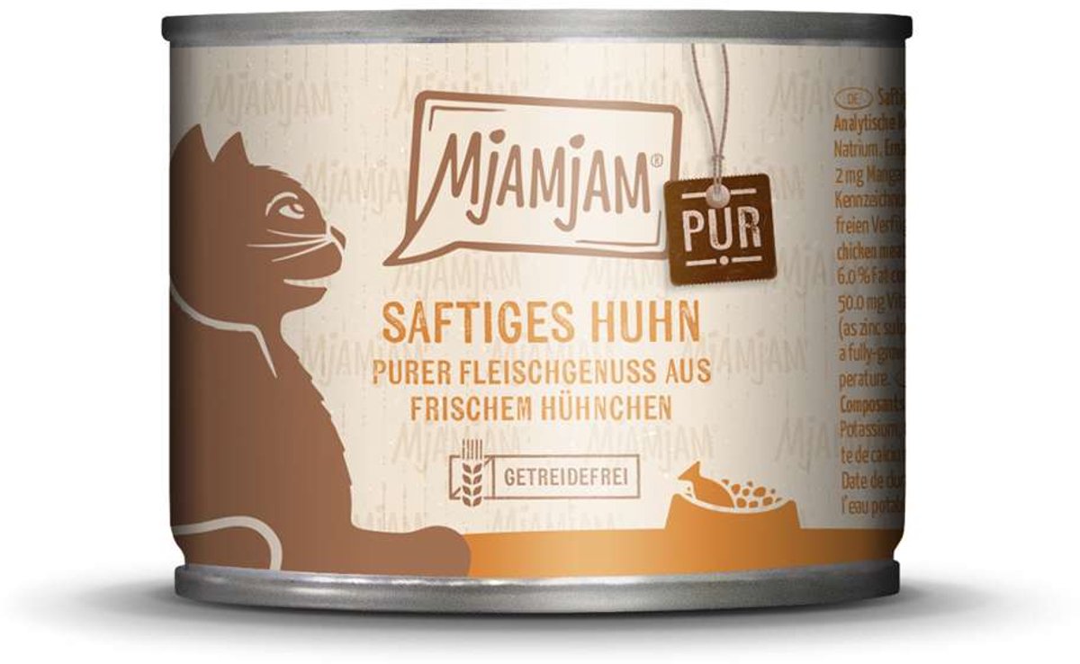MjAMjAM MjAMjAM Cat - Purer Fleischgenuss Dose 6x200g | Huhn