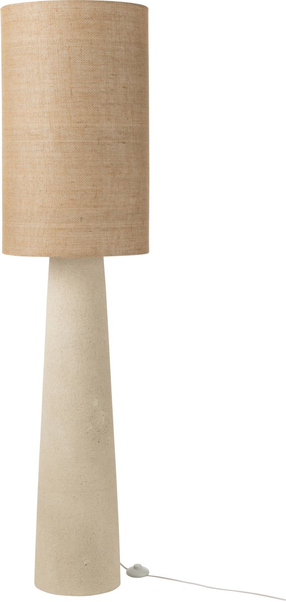 J-Line vloerlamp Ava - glasvezel/jute - naturel - large