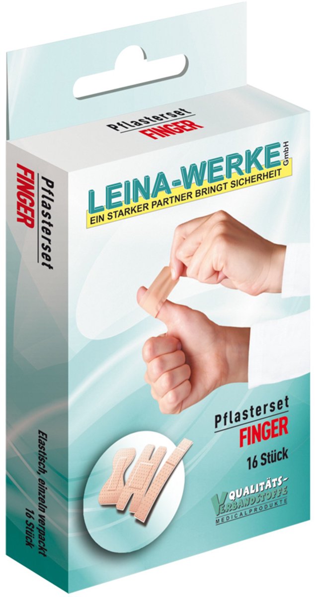 LEINA-WERKE verband-set Vingers, 16-delig, beige