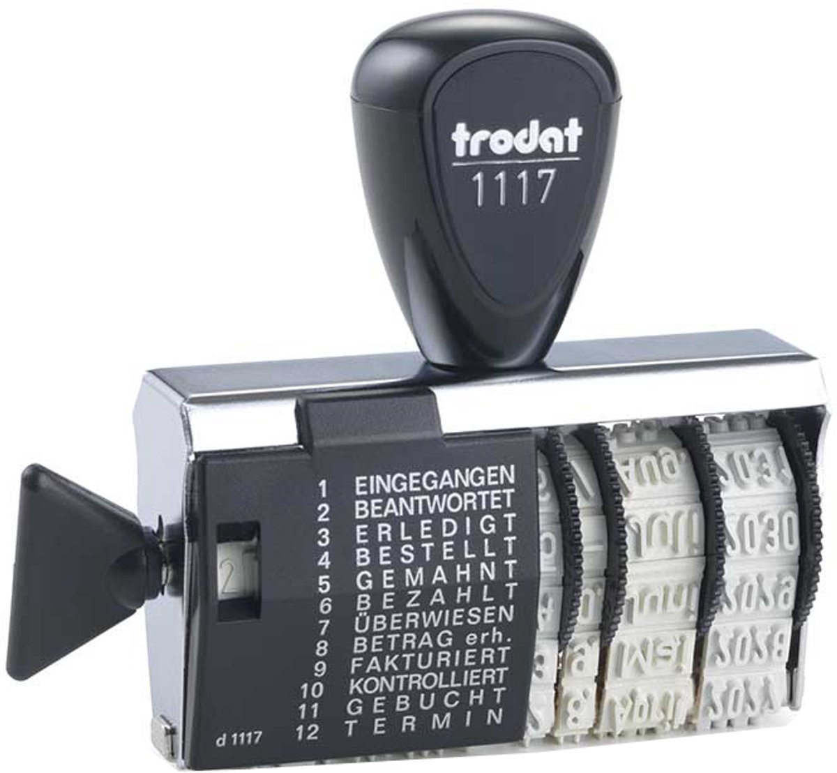 Tekststempel met datum