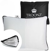 Troonz Hoofdkussen Pocket Pillow Plus 60x70 cm - Ergonomisch Kussen met Pocketveren - Zijslaap kussen - Rugslaap Hoofdkussen