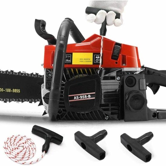 Starthendel voor grasmaaier, terugslagstartkoord met 3 starthendels, accessoires voor grasmaaiers met snoer voor de meeste grasmaaiers-Een meter touw van Echhlliya — afbeelding 5