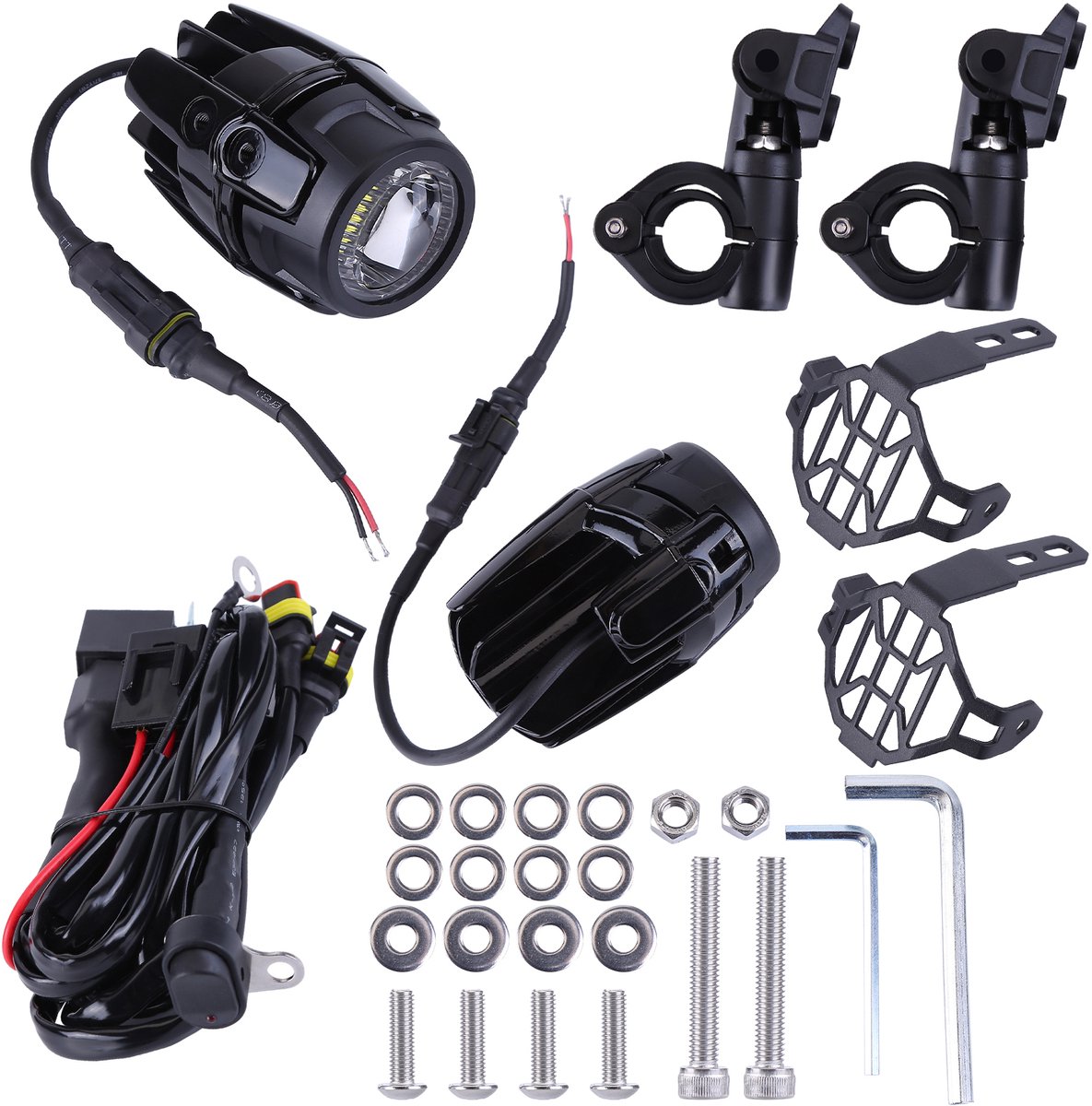 Motorfietskoplamp, extra lamp, mistlamp, compatibel met R1200GS en F850GS