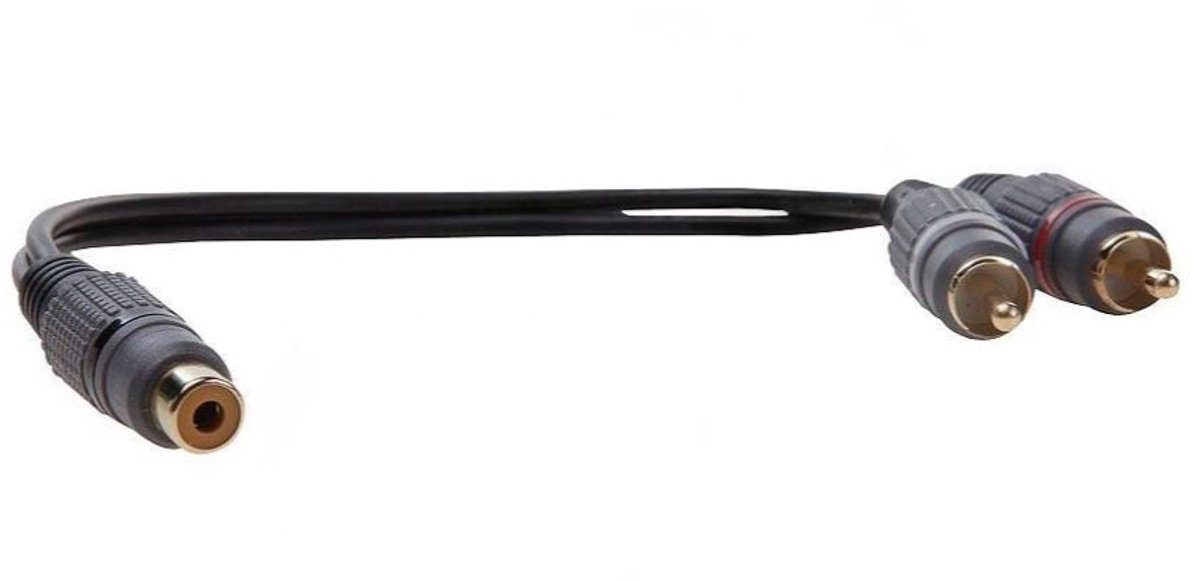 Tulp Splitter Contra RCA Female - 2x Tulp RCA Male