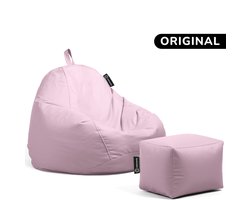 Casacomfy – Pear Original – Zitzak met Voetenbankje – Lichtroze – Waterbestendig