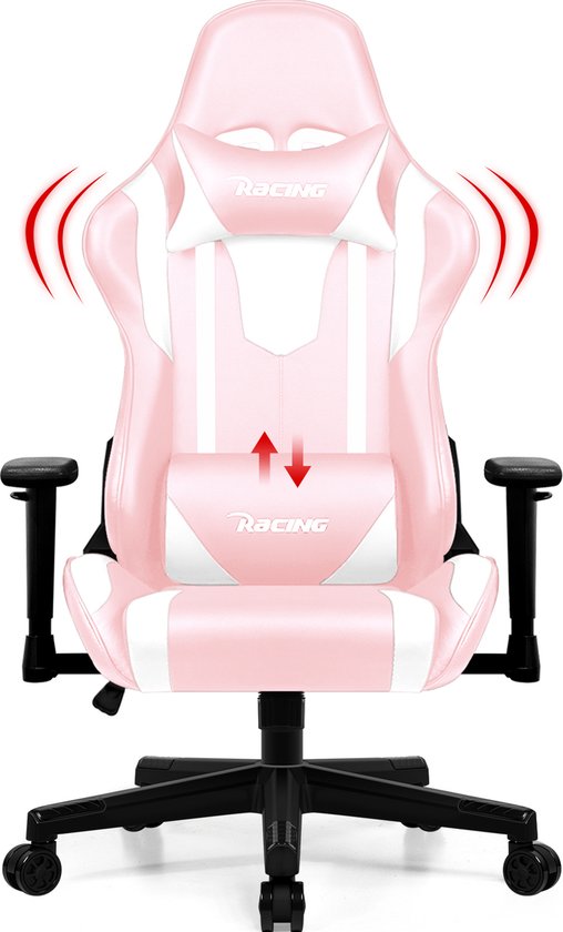 Gaming Stoel Racing Style Verstelbare Rugleuning Pink - Gaming - €139,99