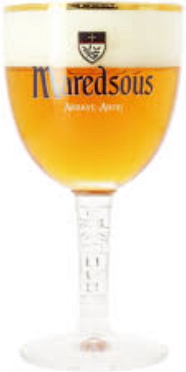 Maredsous Bierglas 0.33L – Officieel Abdijbierglas – Chalice Vorm – Vaatwasserbestendig – Speciaalbierglas
