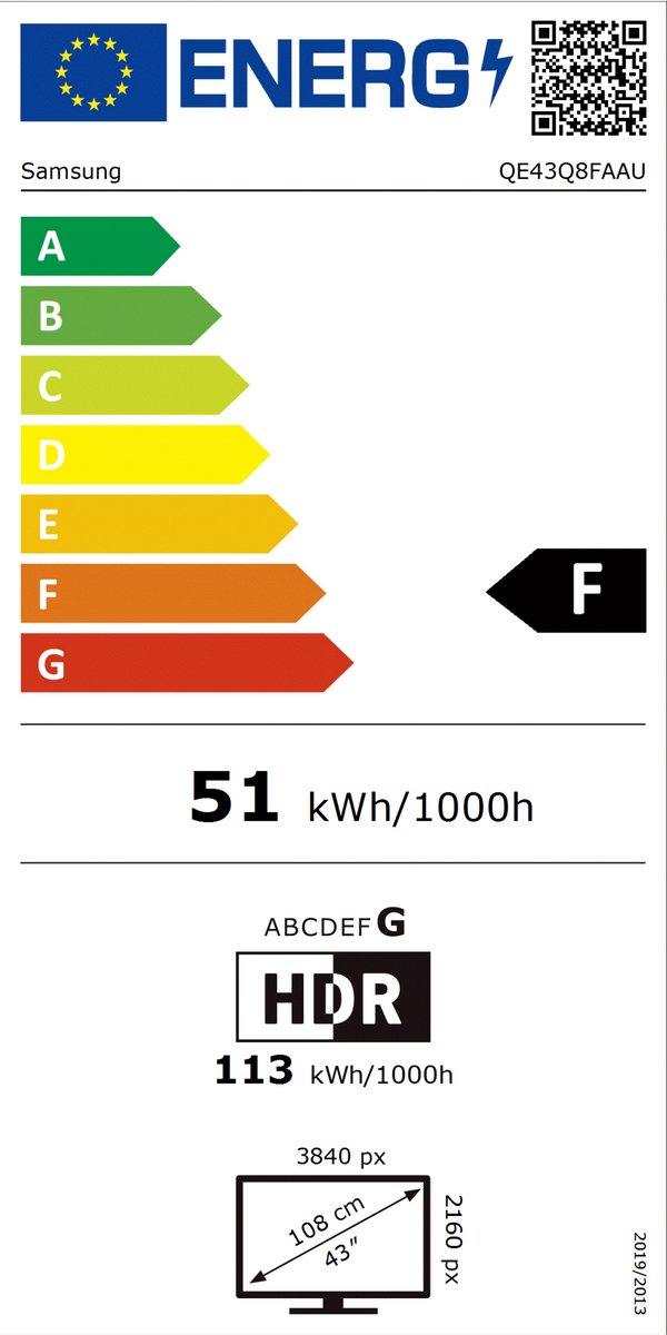 Samsung Q8F 43" 4K Ultra HD Smart TV Wifi Grijs - afbeelding 2