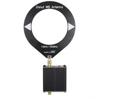 Donut AM MW/SW Antenna, Portable Mini Loop Antenna, 10KHz-180MHz for HFDY Malahiteam HF Low Impedance Converter Medium Wave Doughnut Antenna, 08KZLC61UB3GM5J07I802Y5854H1E