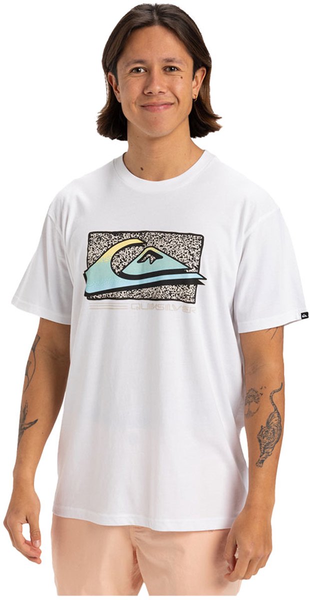 Quiksilver Retro Fade T-shirt Met Korte Mouwen XS Man Wit