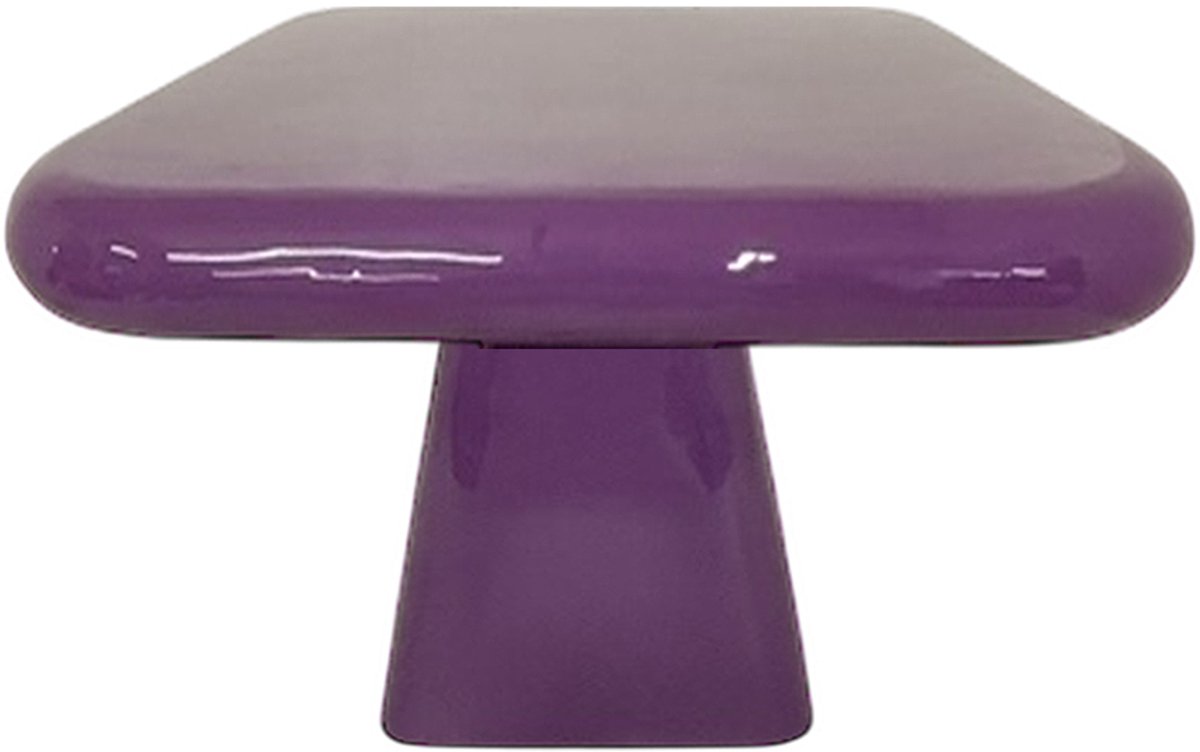 by Mooss - Enamel - Salontafel - Paars - Purple - Small - 36.00 x 36.00 x 35.00 cm - Hoogglans - Metaal