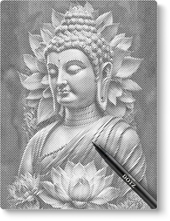 Bouddha | Peinture en pointillé | 50x60cm Le plus choisi | Peinture par points | Oh mon Dieu | Points points | Peinture au Diamond et Peinture par numéro alternative | Saint-Nicolas | Noël