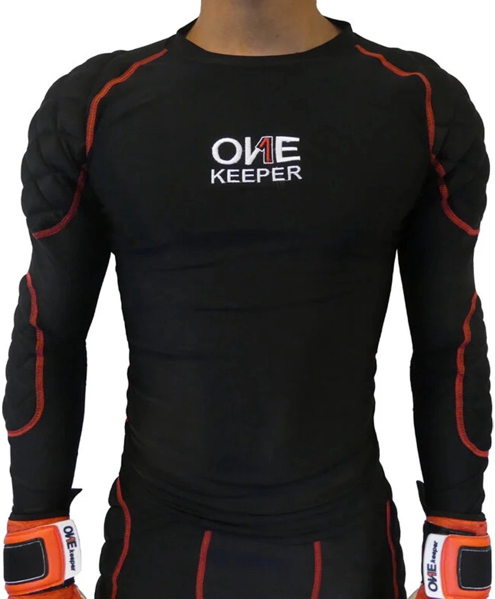 Onekeeper padded compressie shirt in de kleur zwart.