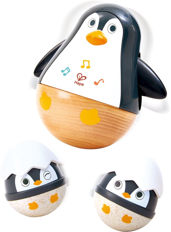 Foto: Small foot houten rammelaar dier set van 2