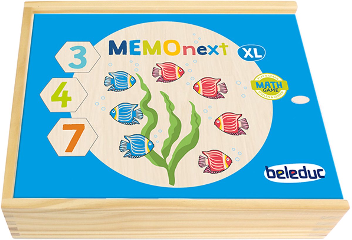 Houten memory bordspel XL - Beleduc - vanaf 5 jaar