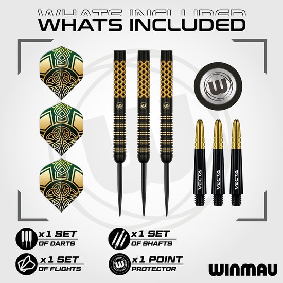 Winmau Brendan Dolan V2 90% - Dartpijlen van Merkloos — afbeelding 3