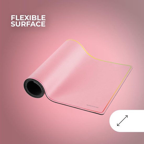 XXL Gaming Muismat met Regenboogrand - Antislip Natuurrubber en Nanotextiel — afbeelding 2