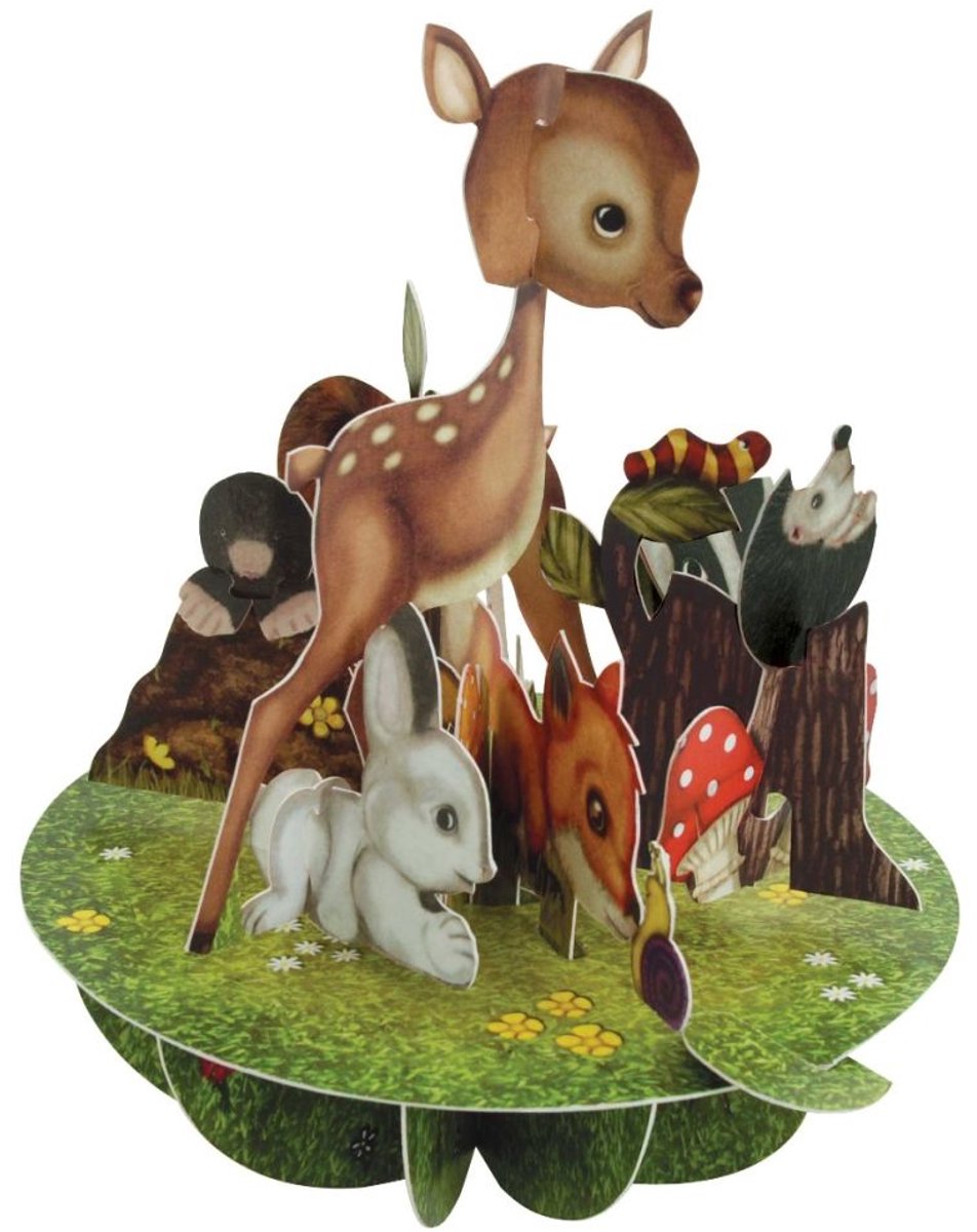 3D Kaart Baby animals - Santoro London Pirouettes