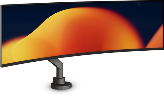 Alberenz Monitorarm Gasveer Curved Ultra Wide - Monitor beugel - Tot 57 inch & 27 KG - Monitor arm voor normale & curved schermen