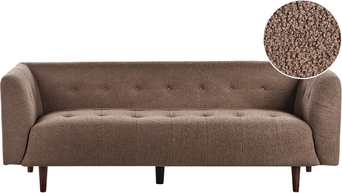 BYSKE - Driezitsbank - Bruin - Bouclé