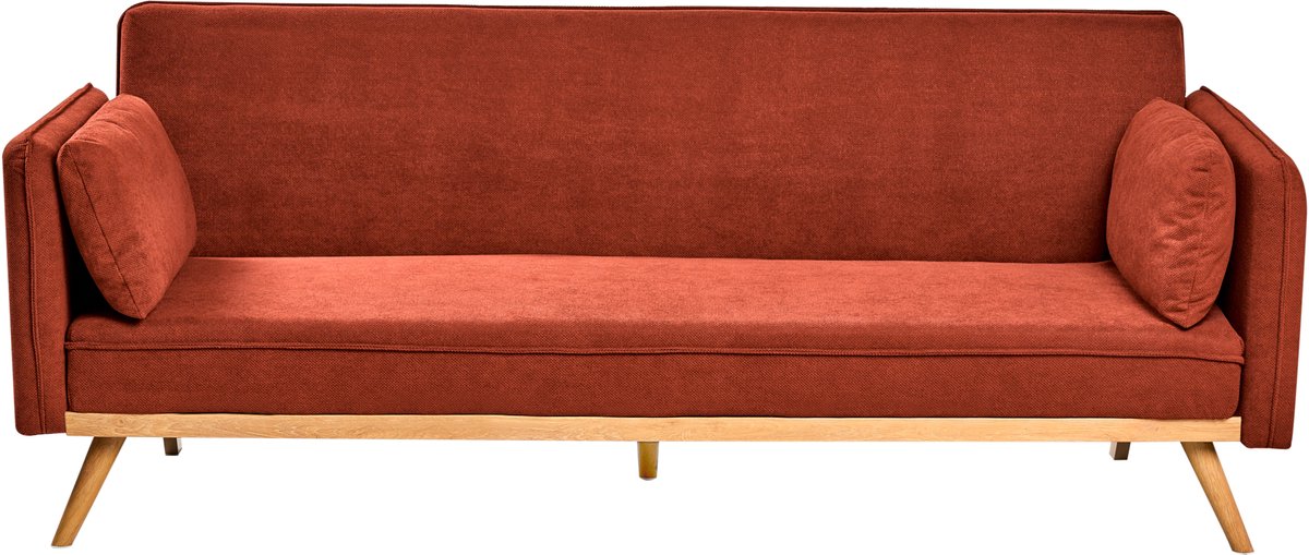 Beliani ASAA - Slaapbank - Rood - Polyester