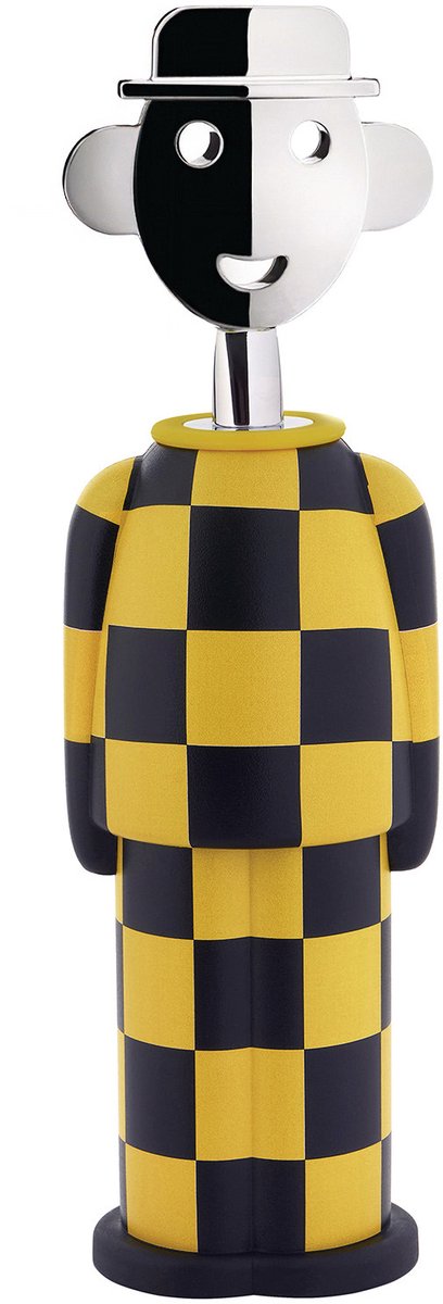 Alessi Alessandro M. Kurkentrekker Giallo e Nero