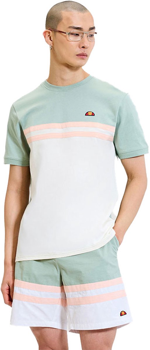 Ellesse Atrei T-shirt Met Korte Mouwen Groen,Wit XL Man