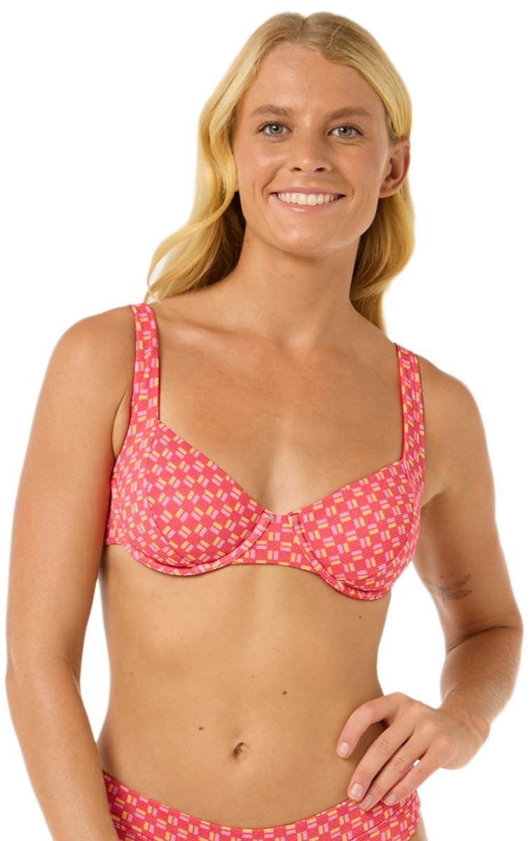 Rip Curl Shell Cove D-dd Balconette Bikinitop XS Vrouw Rood
