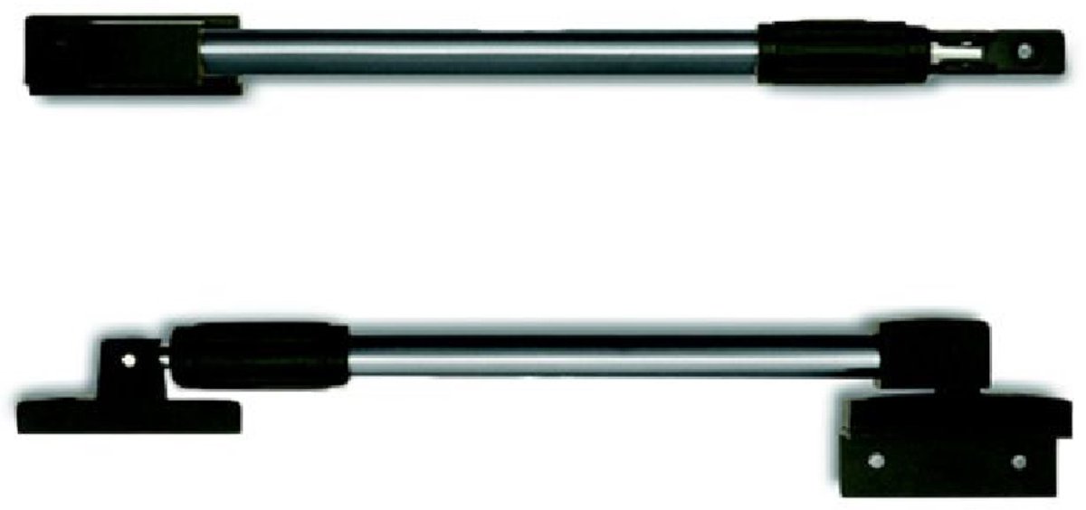Telescopische raamuitzetter - 380-550mm - Staal (RVS look)/Zwart