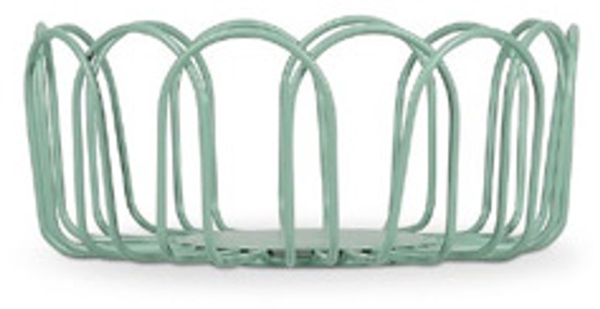 ONA Draadmand 16xH7cm groen Flores