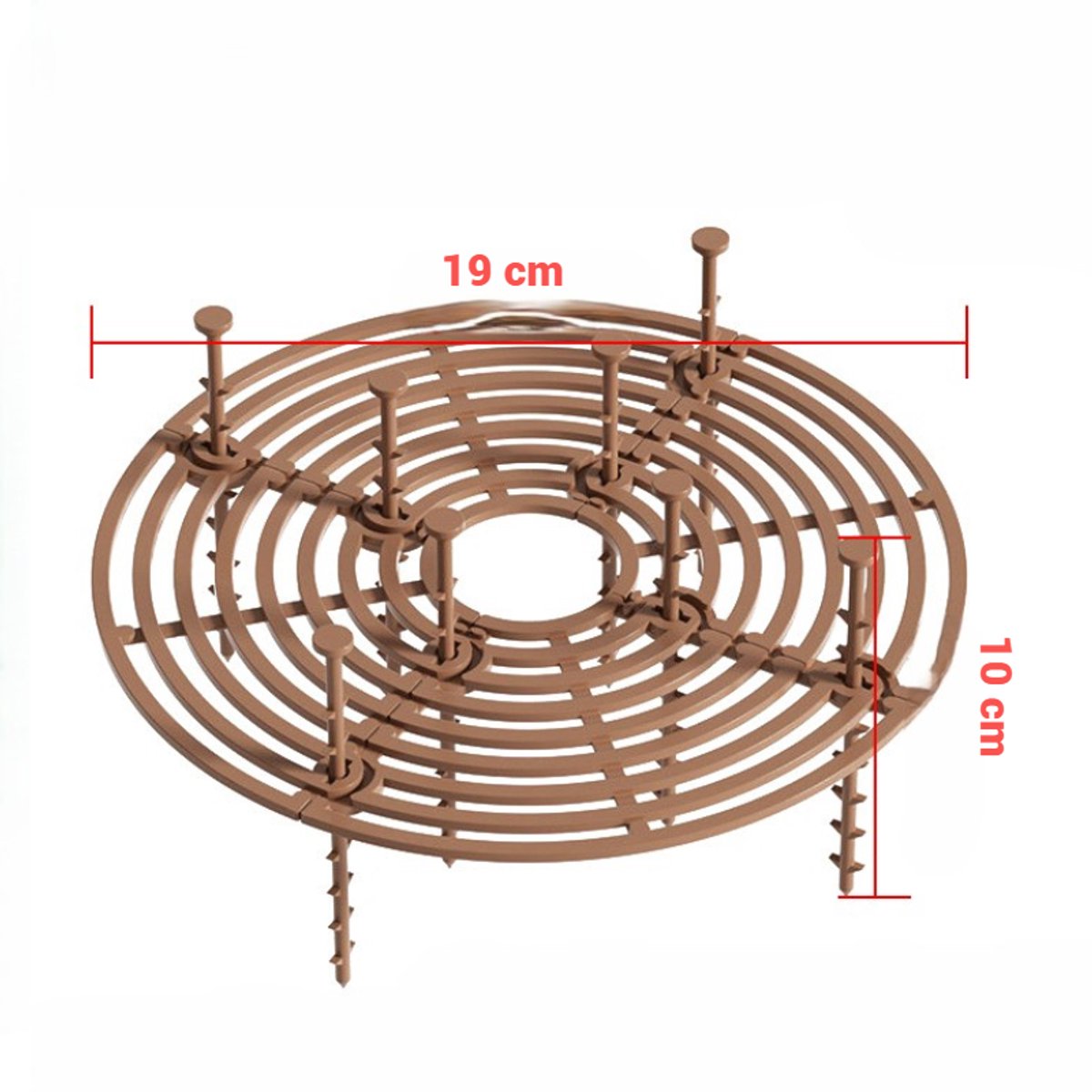 Bloempotroosters – plantenbeschermingsrooster – bloemen - met bouten - voor Beschermt planten tegen katten, kinderen en vuil - knipbaar isolatiegaas -LOUZIR — cadeau in Cadeau-ideeën - foto 5