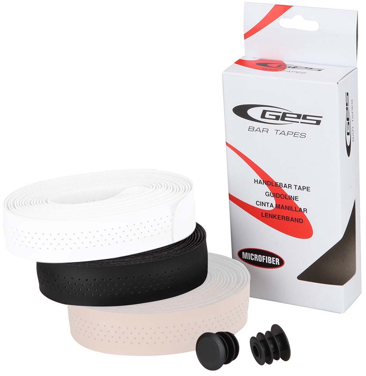 Ges Microfiber Stuurlint Wit,Zwart