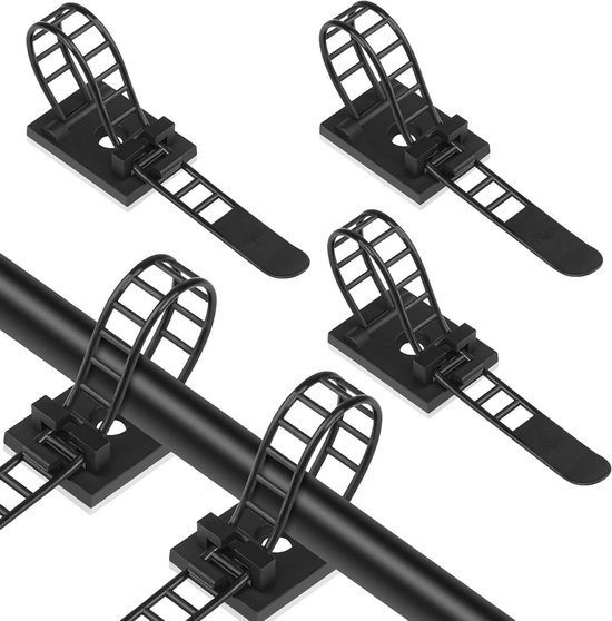 Zelfklevende kabelclips - 0.07 t/m 0.25mm - Kabelklemmen - Transparant
