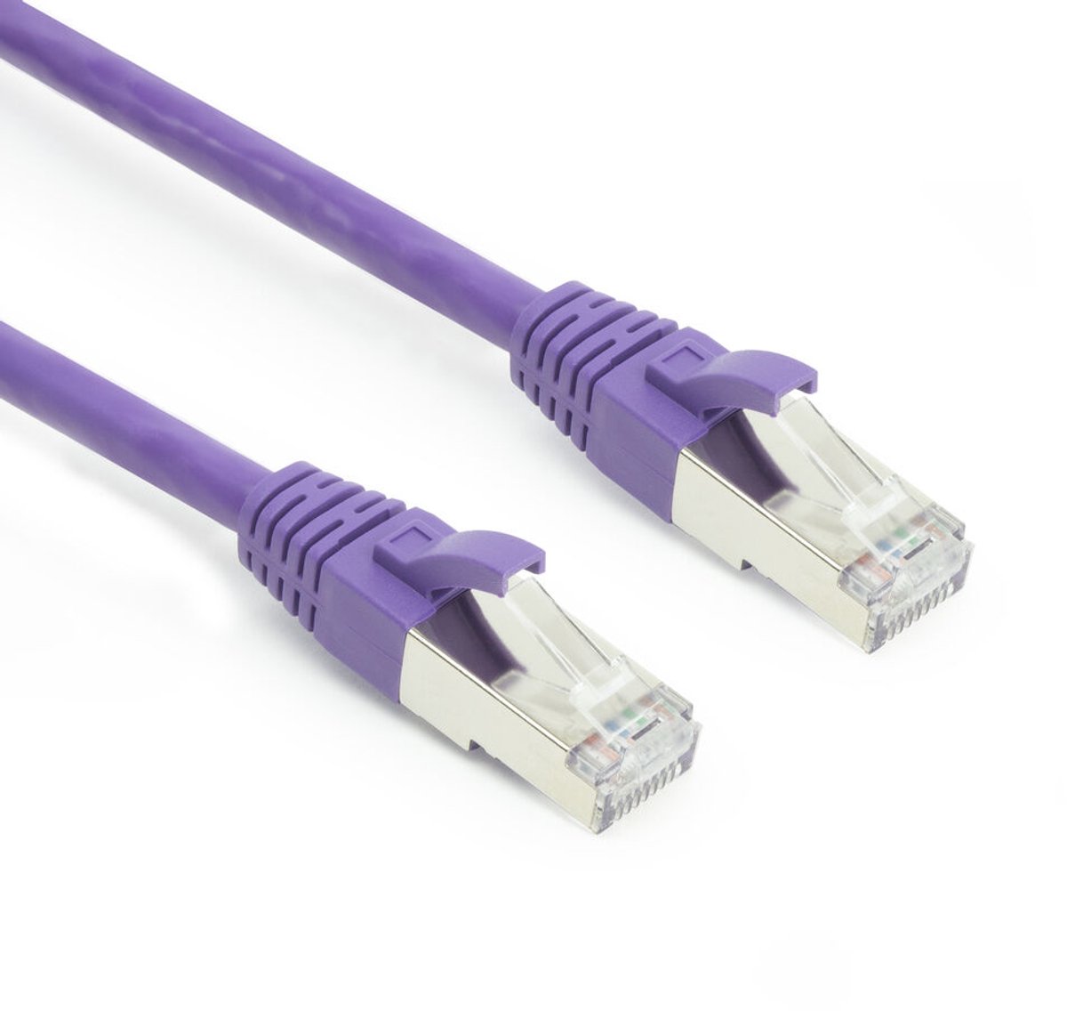 Image of ACT Paarse 3,00 meter SFTP CAT6A patchkabel snagless met RJ45 connectoren FB2303