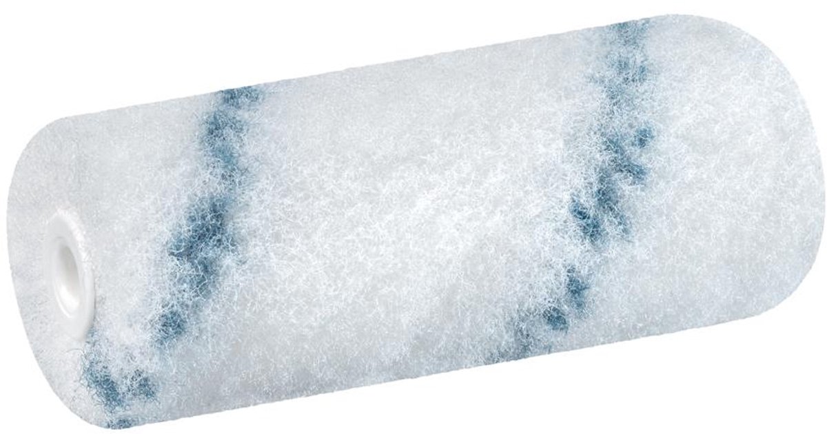 WESTEX verfroller klein 100mm wit/blauw polyamide pluche 11mm poolhoogte