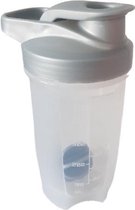 Shaker Fles Met Blender Bal - Grijs - Kunststof - 500 ml