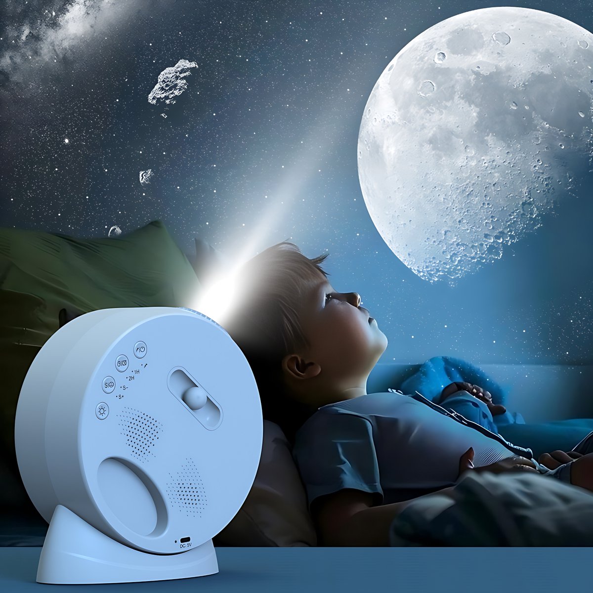 Multifunctionele Galaxy Projector – Sterren Projector – RGB Sfeerlamp – Smart Nachtlamp – Projector – Bluetooth Speaker – Timer & Wekkerfunctie – foto 5