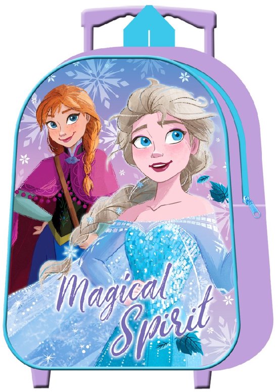 FROZEN Anna & Elsa Magical Spirit Kinderkoffer Trolley Koffertje Vakantie Logeren Lila
