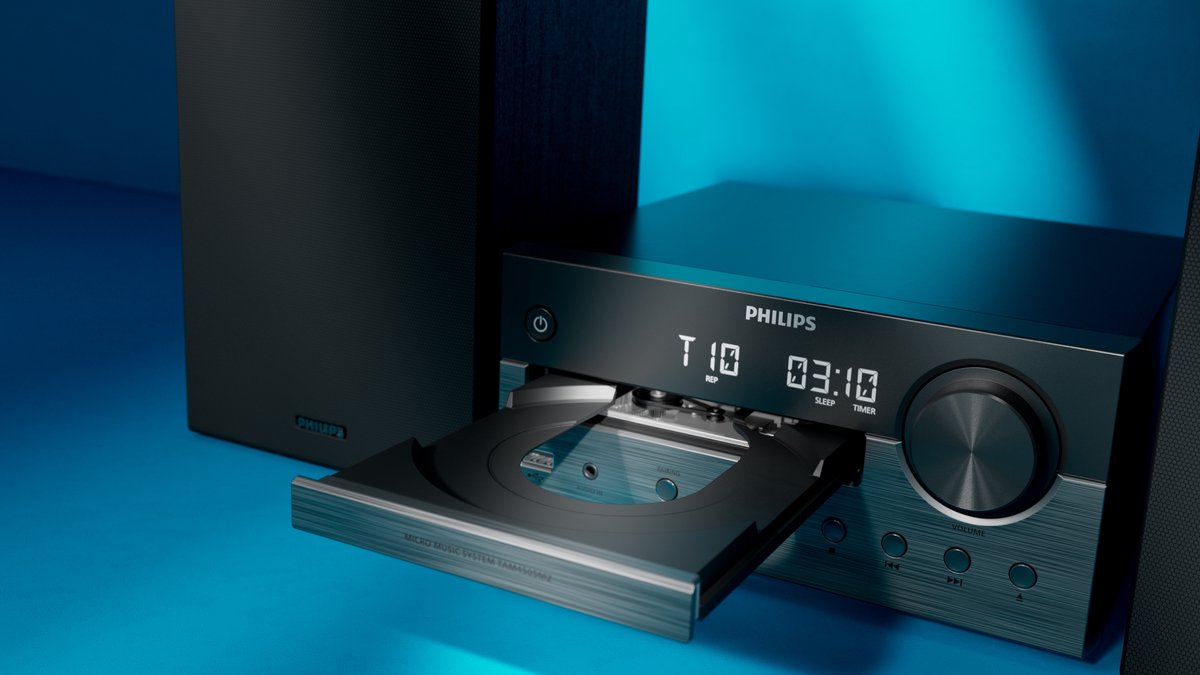PHILIPS TAM4505M2/12 Micromuzieksysteem - DAB+ / FM Radio - CD - streaming - Auracast - 80W - Bluetooth 5.4 - Donkergrijs / zwart thumbnail 4