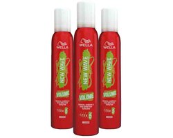Wella - New Wave Boost It Volume Mousse - 3 x 200 ml - Voordeelverpakking