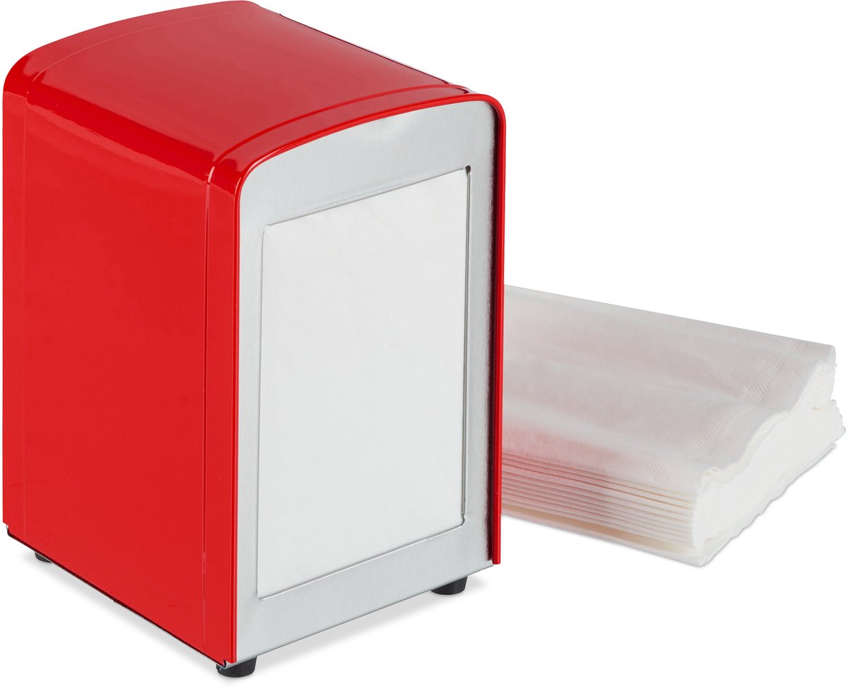10 x servettenhouder retro - American Diner servet houder - servetten dispenser