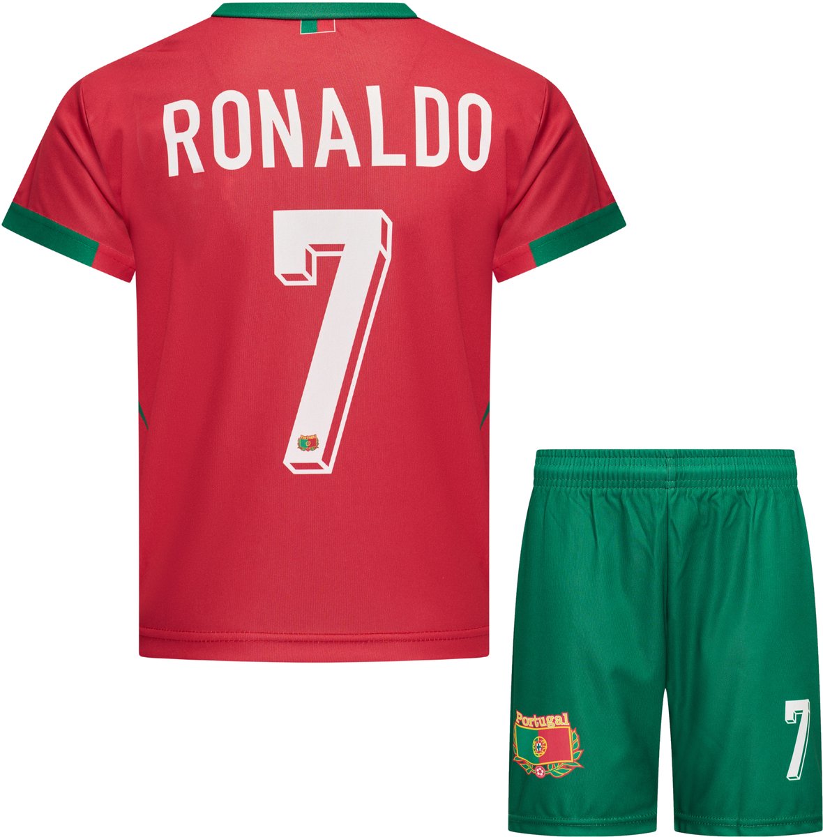 Cristiano Ronaldo CR7 Portugal Tenue - Voetbal Shirt + broekje set - EK/WK voetbaltenue - Maat M