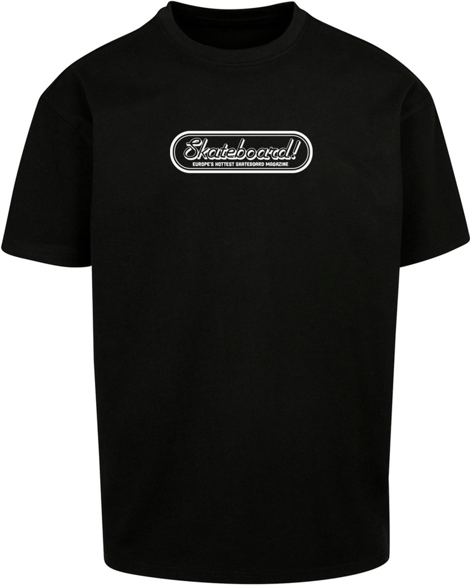 Merchcode - The Skateboard Magazin Logo Oversize Heren T-shirt - XS - Zwart