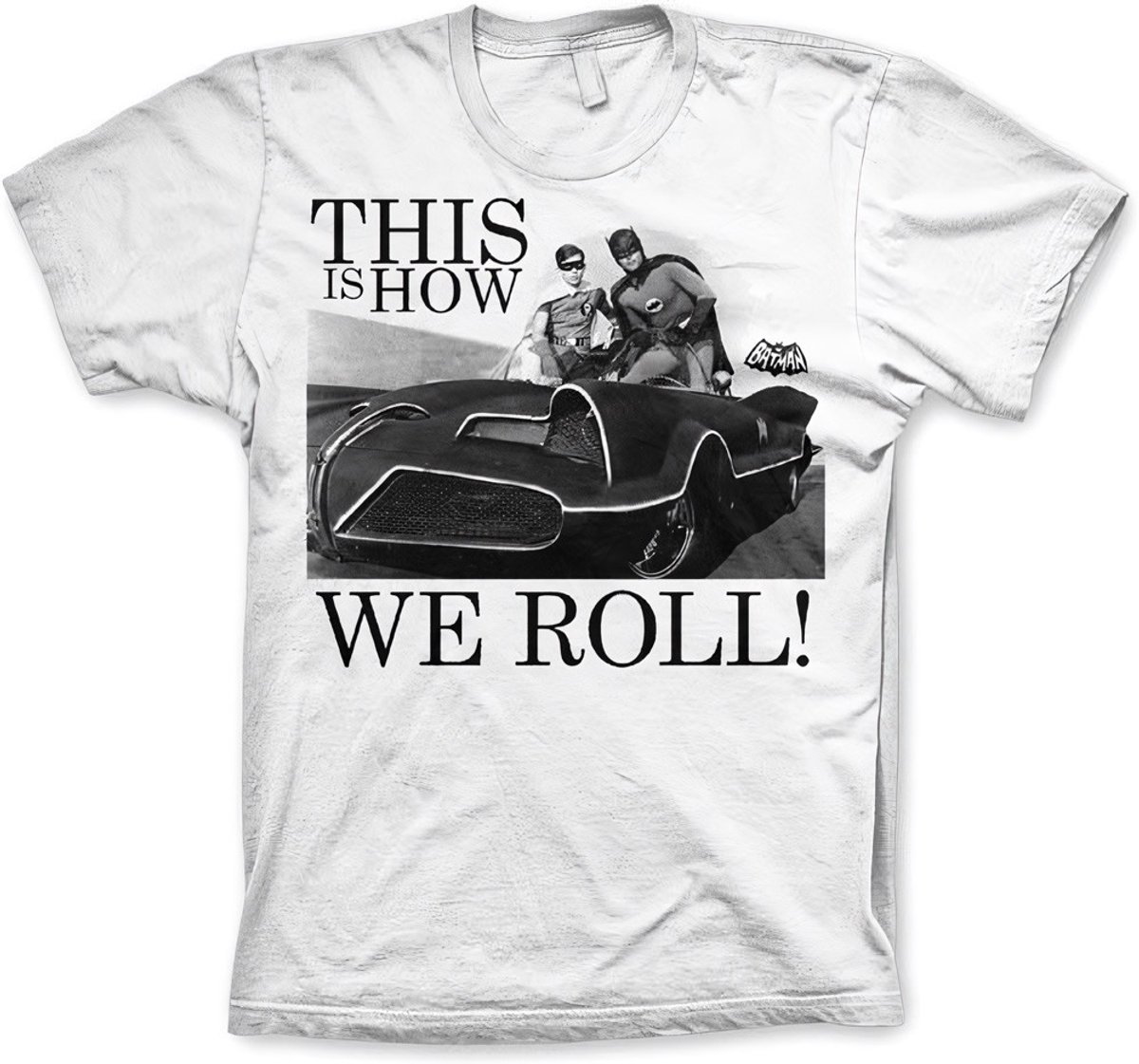 DC Comics Batman Heren Tshirt -L- This Is How We Roll Wit