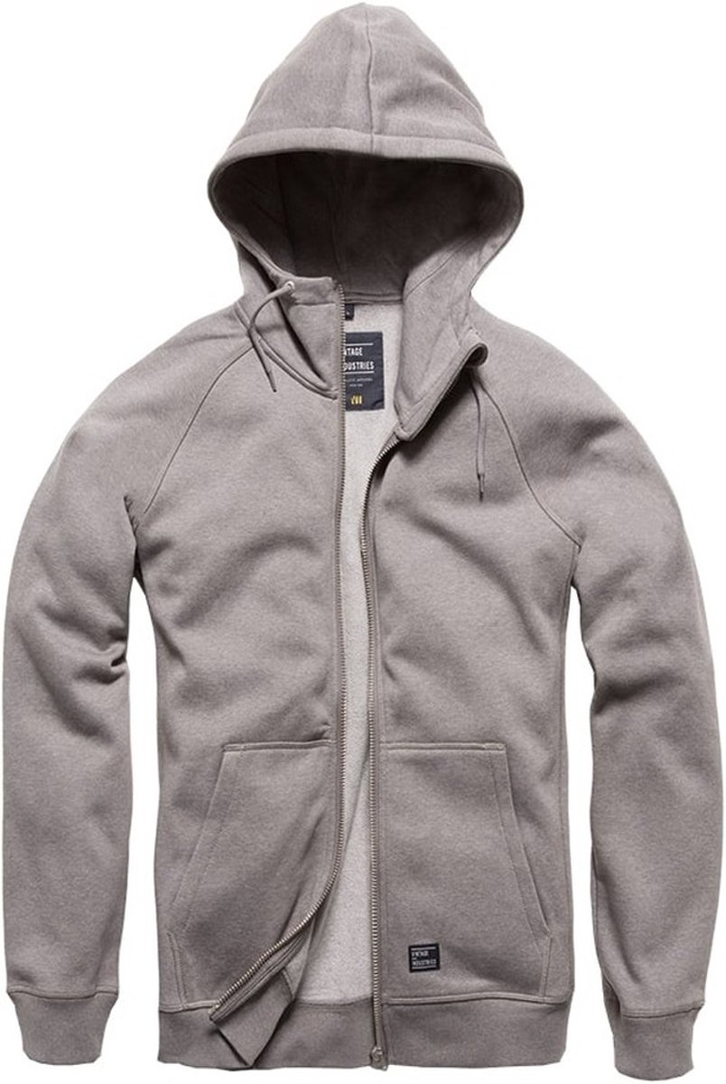 Vintage Industries Sweatjack Basing Hooded Sweatshirt Zwart