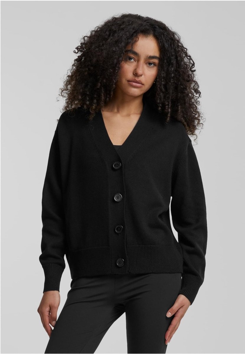 Urban Classics Rib Cardigan M Zwart