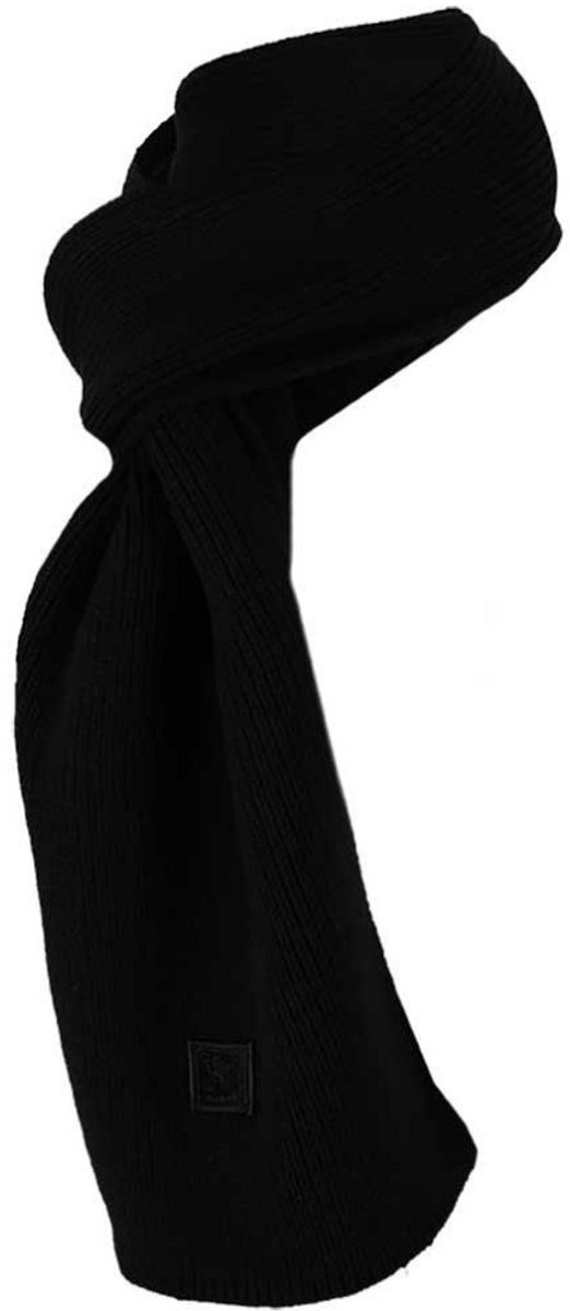 Morethansocks Thermo fleece sjaal Heren 1-Stuk Heren sjaal Thermo sjaal Zwart