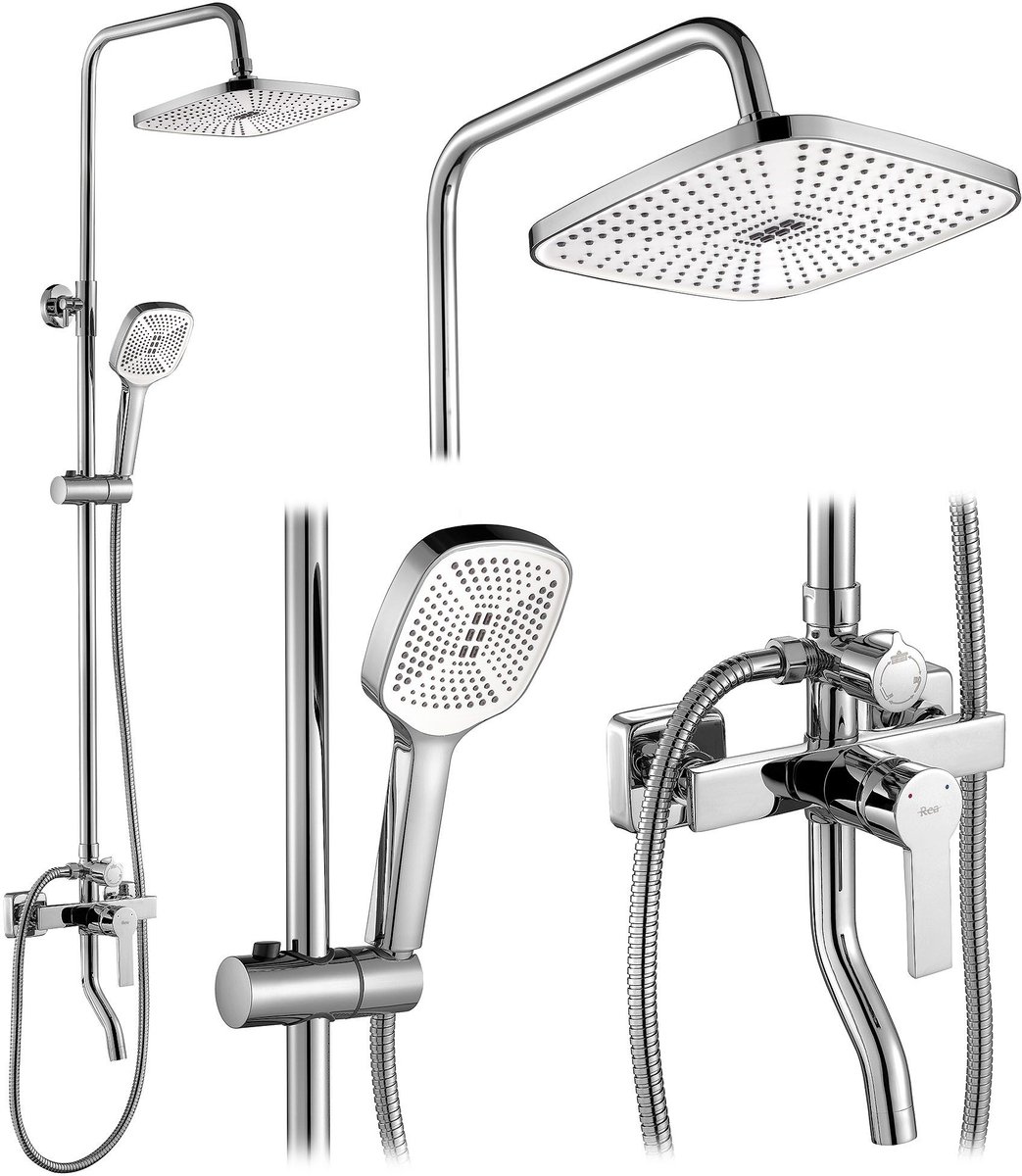 Rea My2021-77C Argus - Doucheset - Chroom - 150X43,5X144Cm